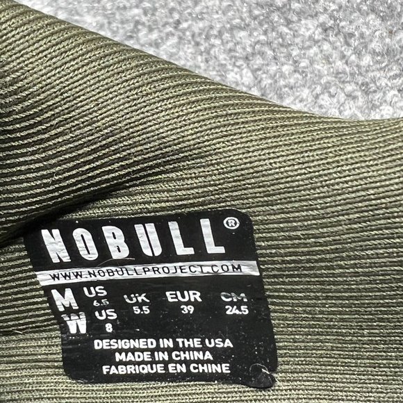 NOBULL Shoes Womens Size 8 Green Athletic Gym Canvas Trainer - Picture 8 of 10